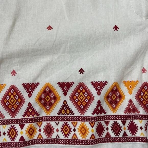 NWT LOFT Linen Riviera Shorts Aztec Print Sz 12 - Picture 4 of 7